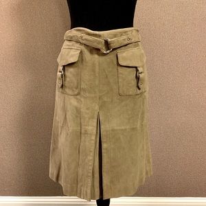 Etcetera Suede Skirt